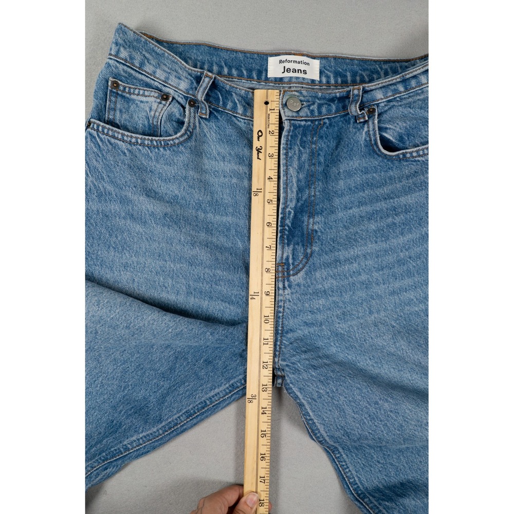 Reformation Cynthia High Rise Jeans Colorado Size 29 Womens Straight Leg Blue - Picture 7 of 10
